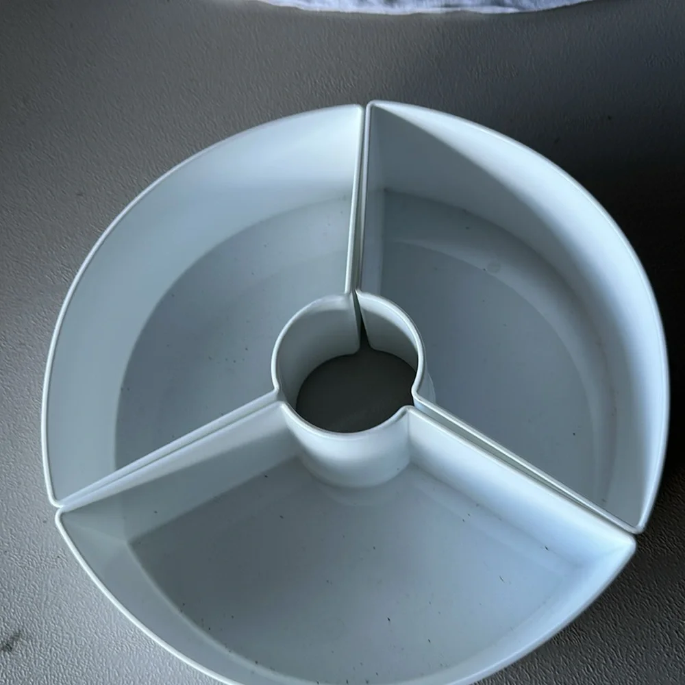 Crate and Barrel Three Piece Modular Centerpiece Serving Bowls